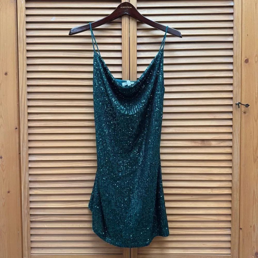 NWT 12th Tribe Sparkly green dress size small